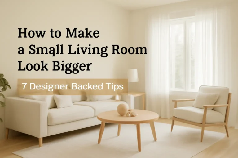 How to Make a Small Living Room Look Bigger: 7 Designer-Backed Tips