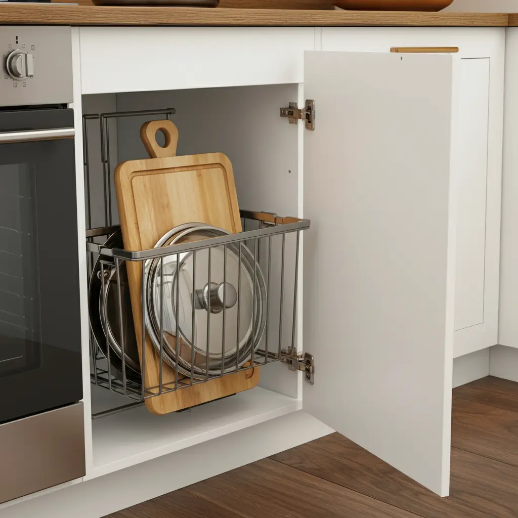 Install Cabinet Door Storage