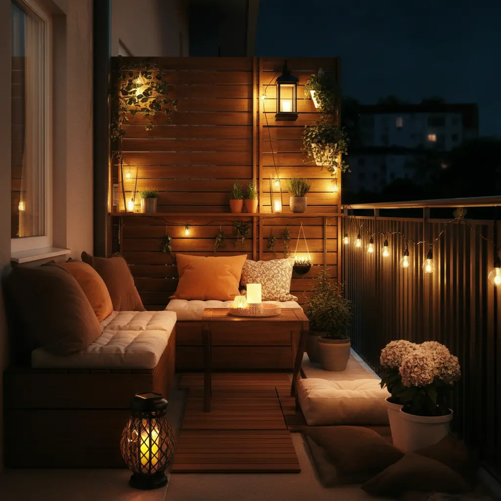 Cozy Balcony Lighting Mix