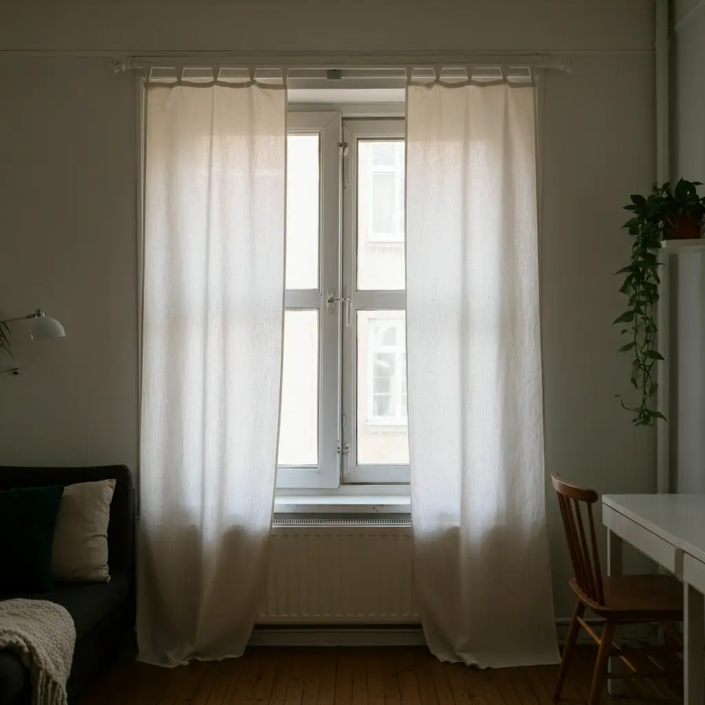 Simple & Chic: DIY No-Sew Curtains