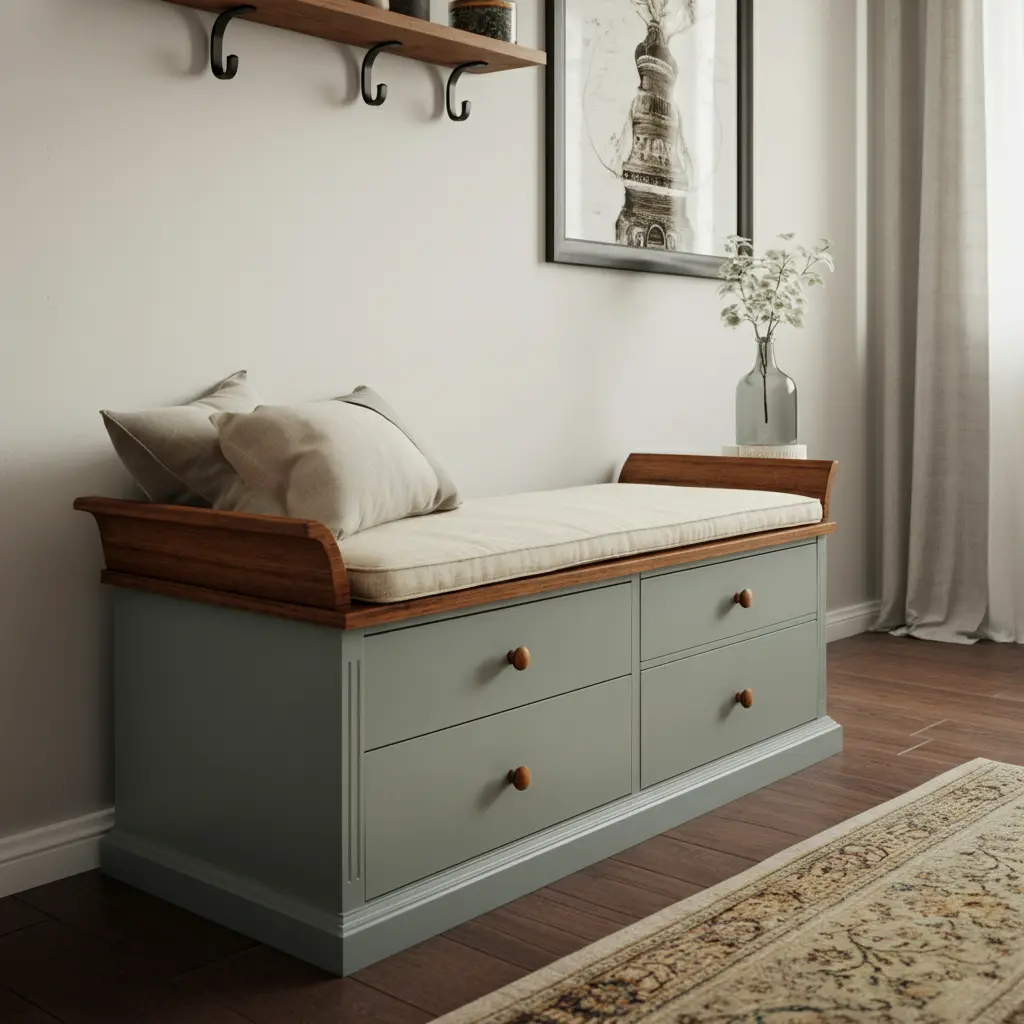 The Dresser-to-Bench with Storage