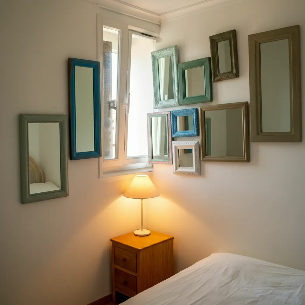 Faux Window with Mirrors