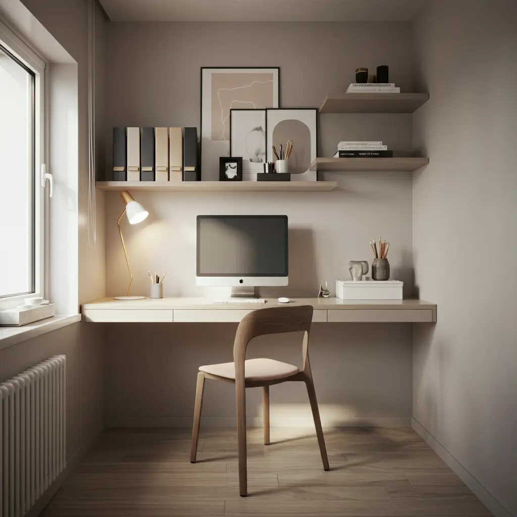 Minimalist Home Office Design for Tiny Apartments