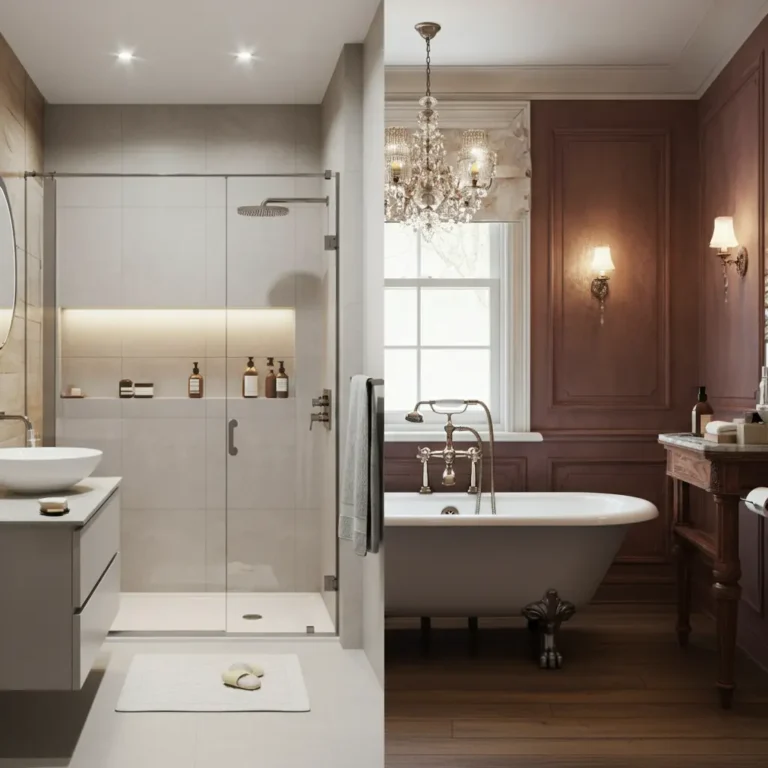 Modern vs. Traditional Small Bathroom Designs