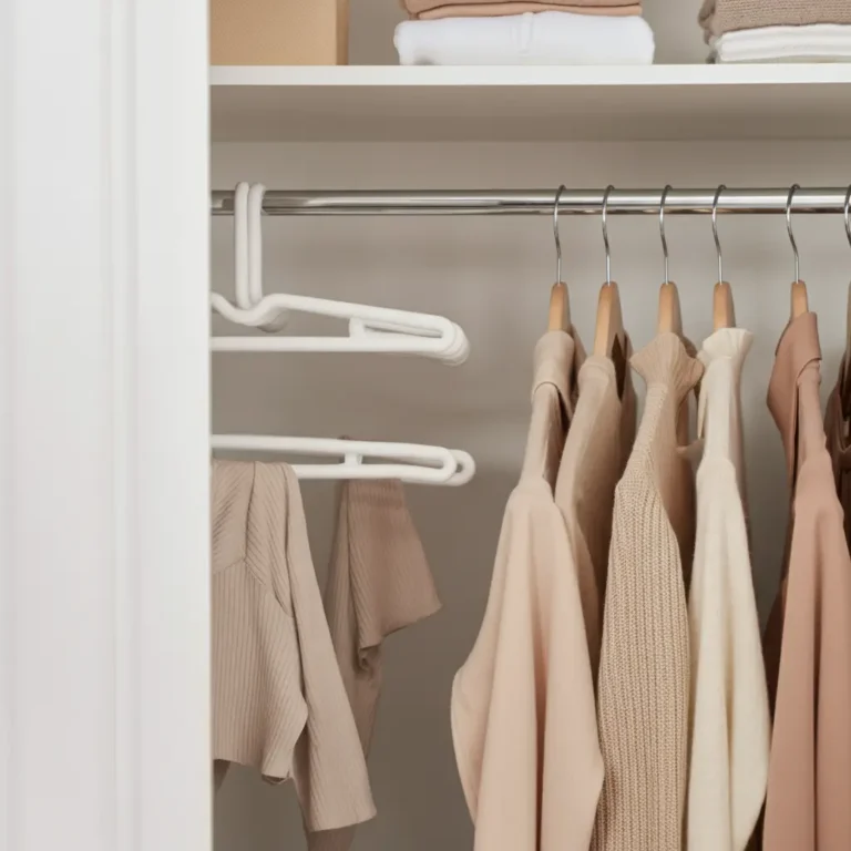 Space-Saving Hangers and Racks for Small Wardrobes