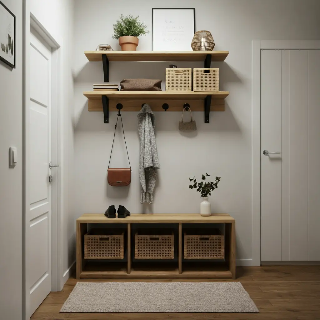 Creative Storage Ideas for Small Hallways