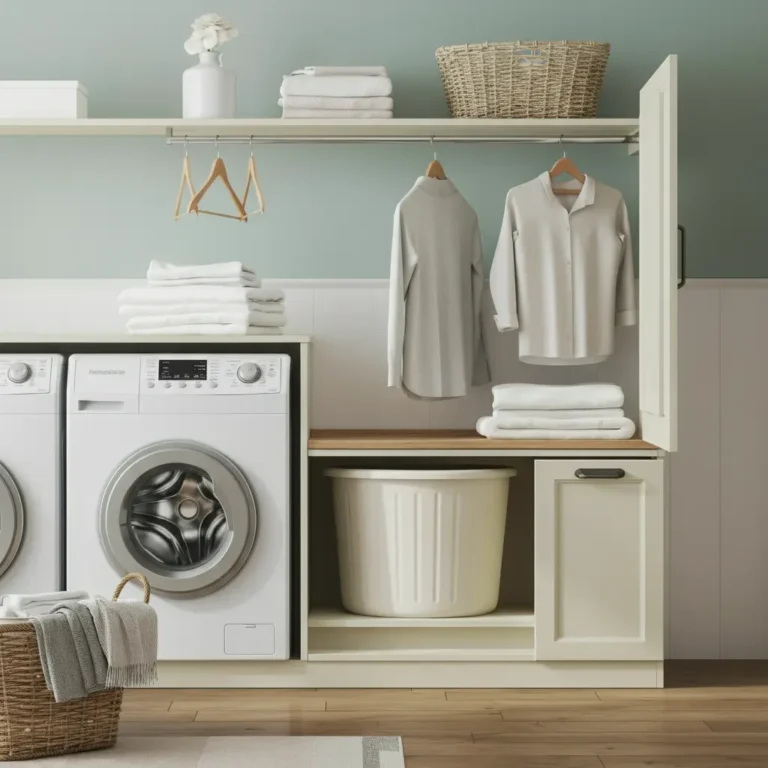 Dual-Purpose Furniture: Laundry + Storage in One