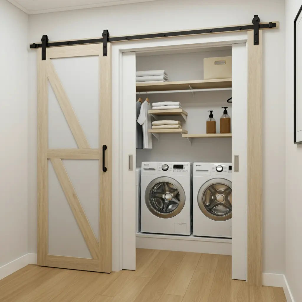 Best Sliding and Pocket Doors for Small Laundry Areas