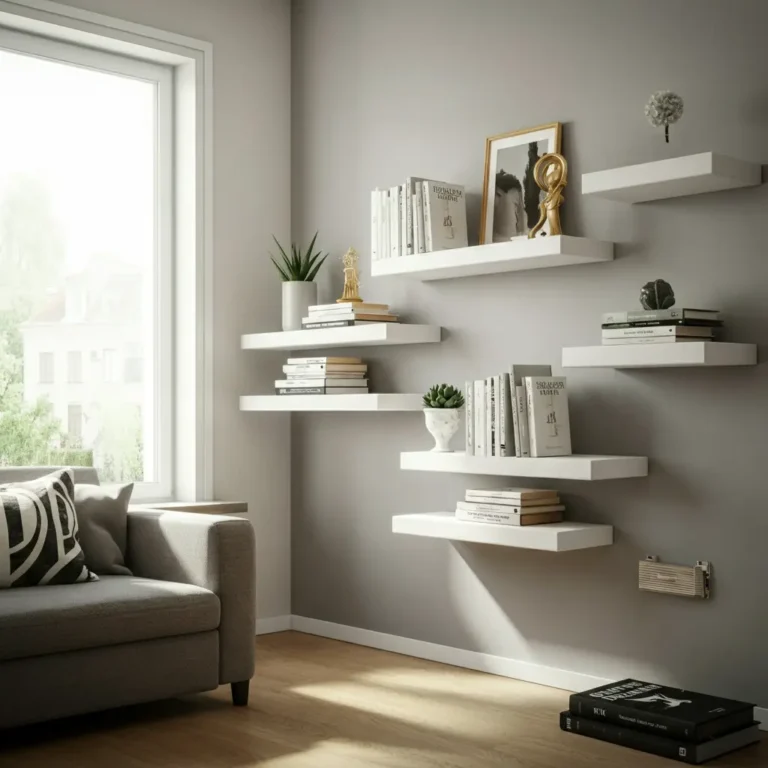 Wall-Mounted Storage & Décor for Small Living Rooms