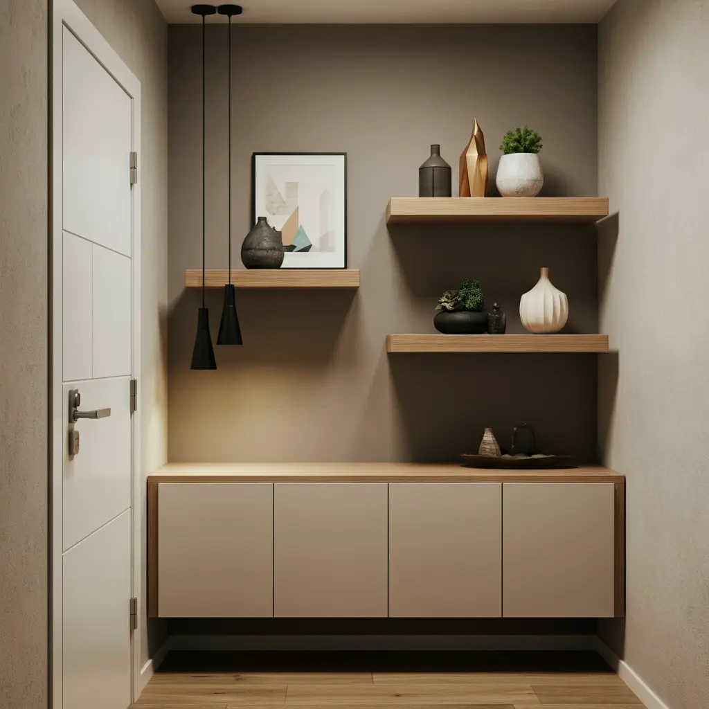 Install Floating or Wall-Mounted Furniture