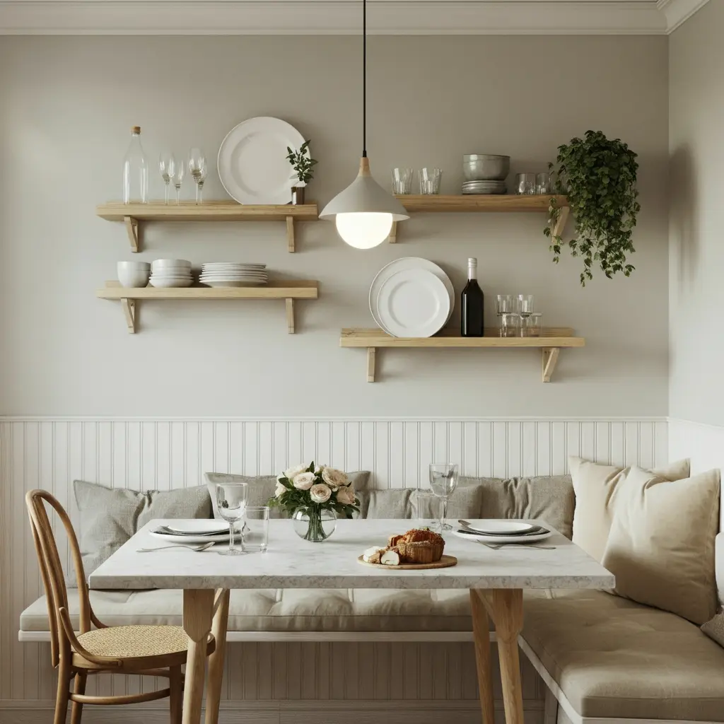 Use the Walls with Floating Shelves