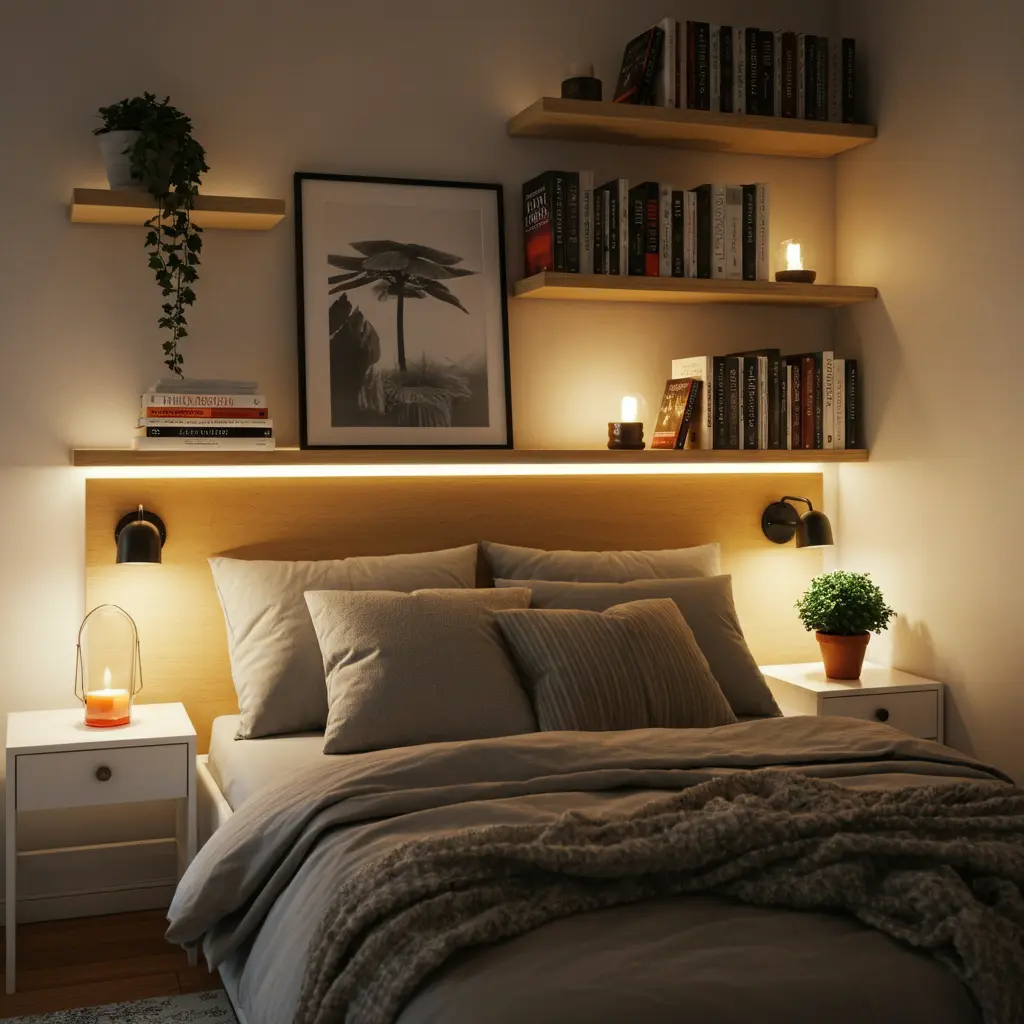 Install Floating Shelves Strategically