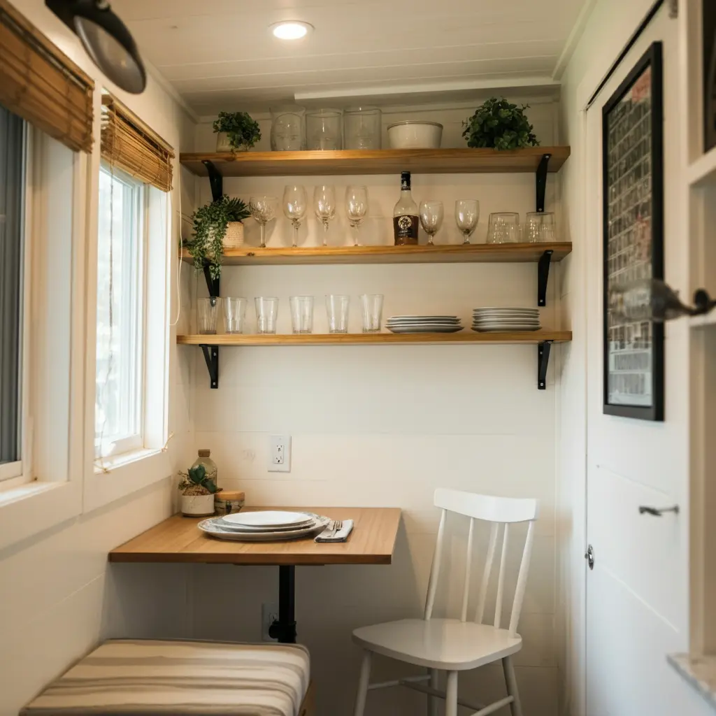 Floating Shelves as Mini-Bars or Buffets