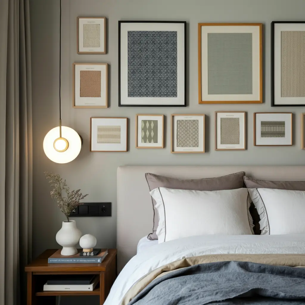 Framed Fabric or Wallpaper Samples