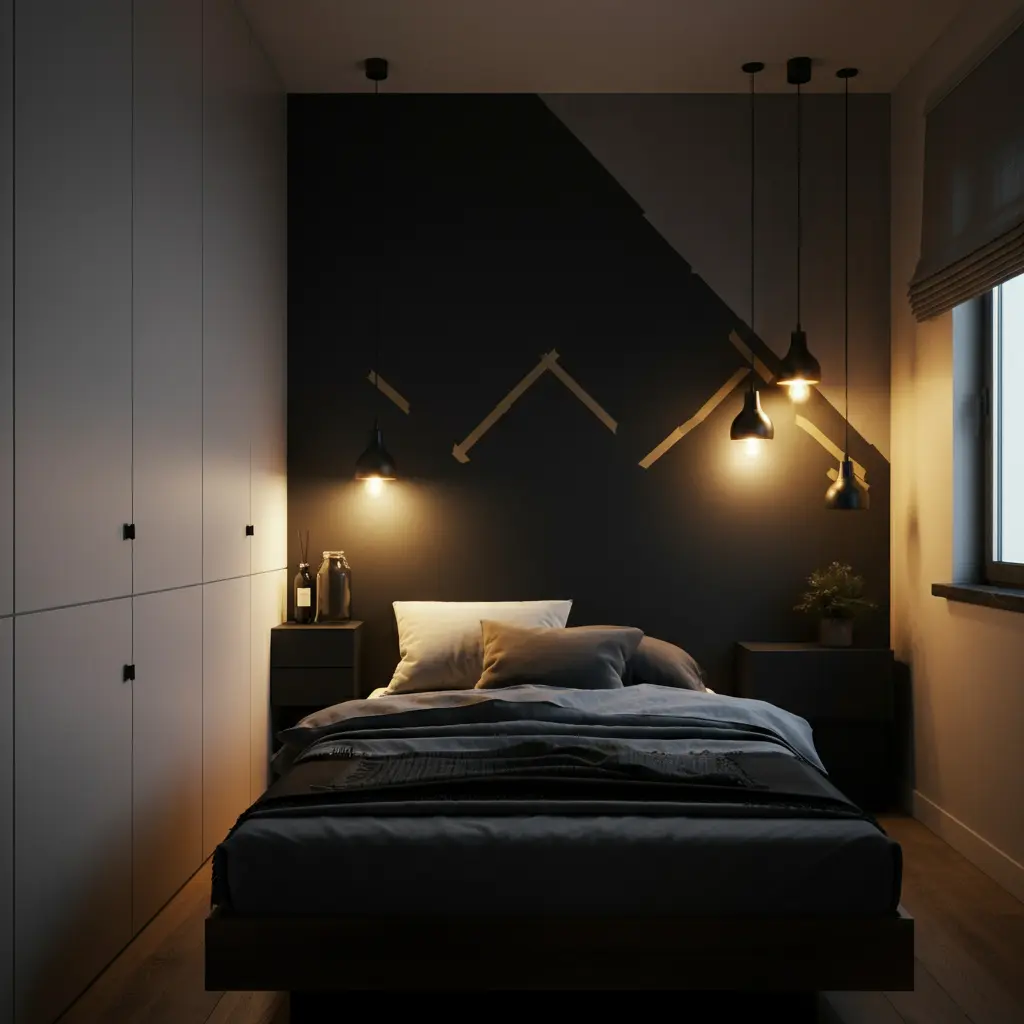 Paint an Accent Wall or Geometric Pattern
