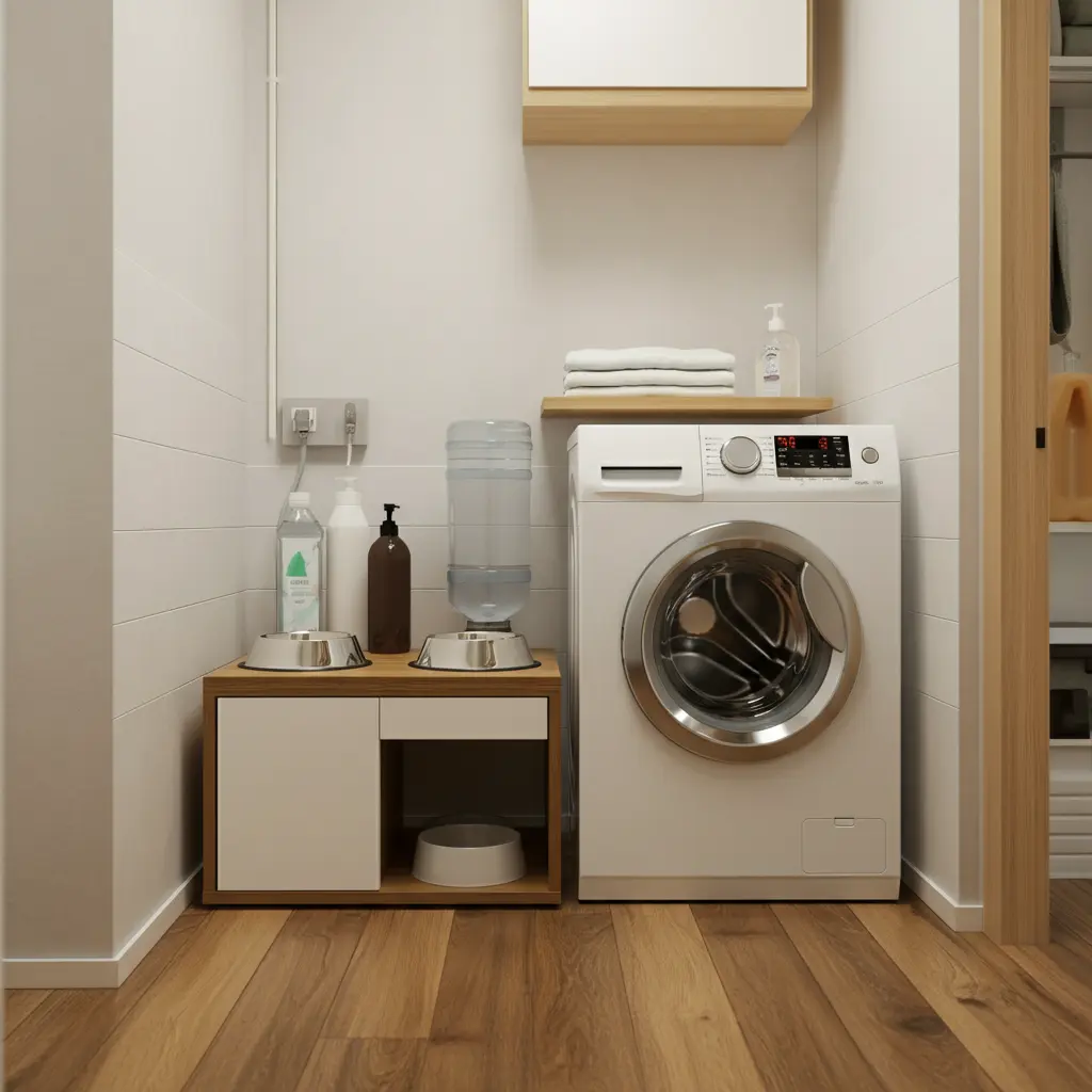 In the Laundry Room or Bathroom