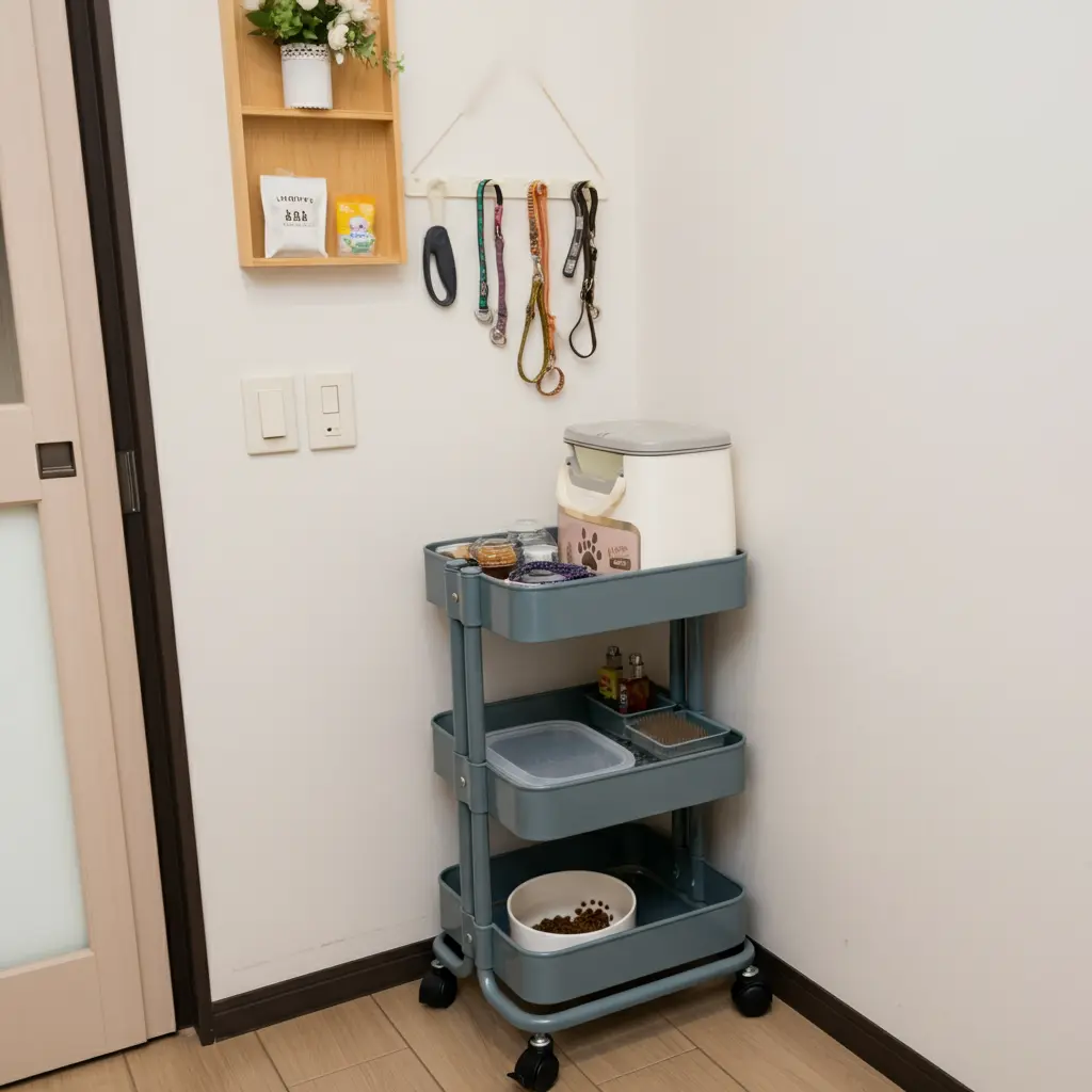 Organizing Pet Essentials: Food, Leashes, and More