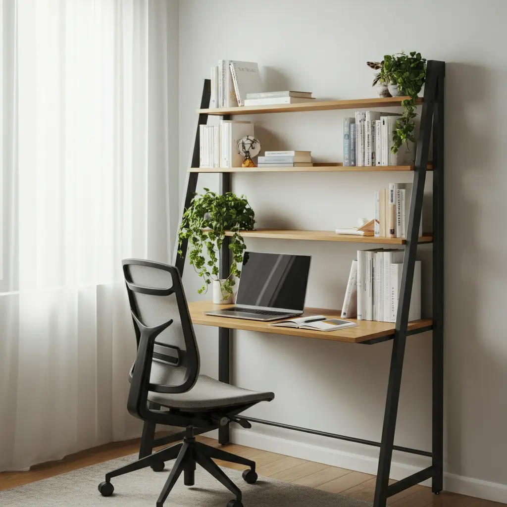 Ladder and Leaning Desks
