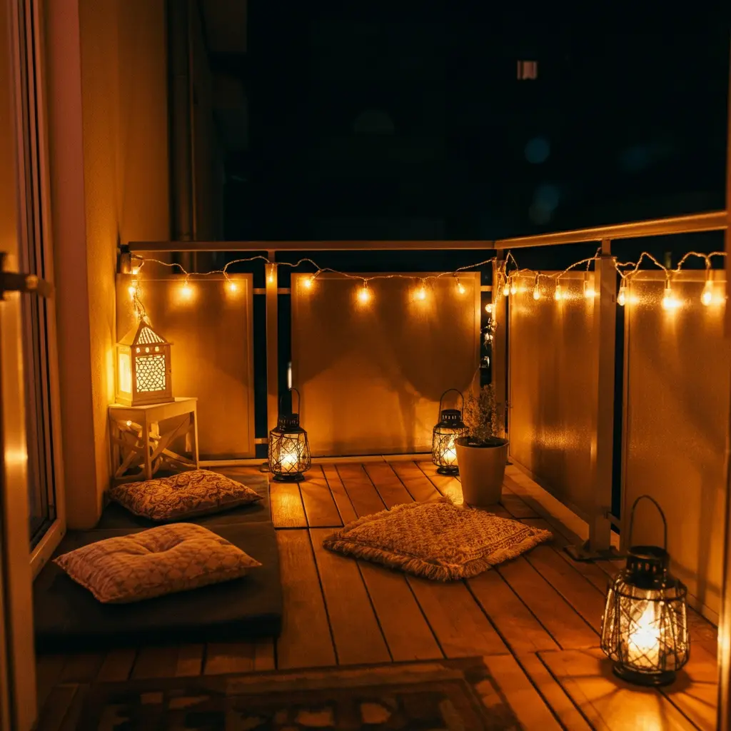 Lighting Ideas for Small Balconies