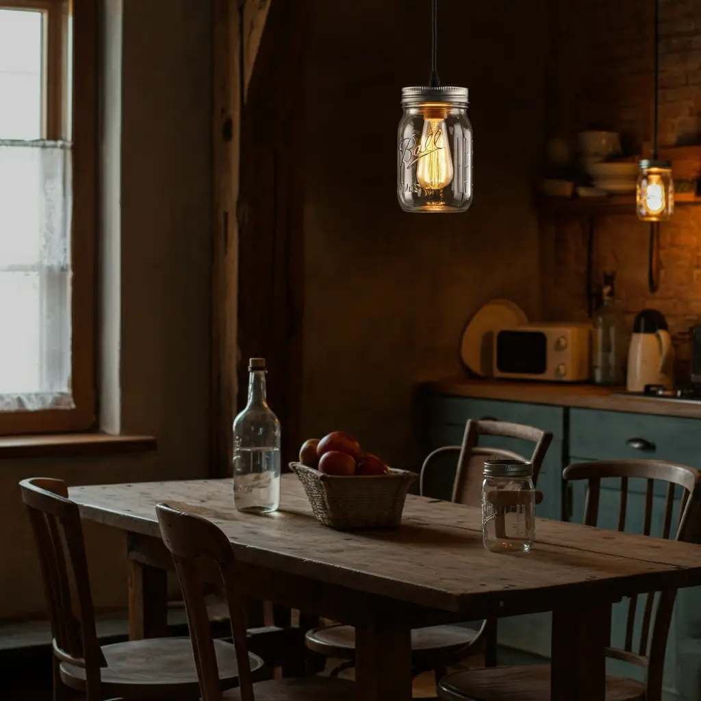 The Classic Mason Jar Pendant Light