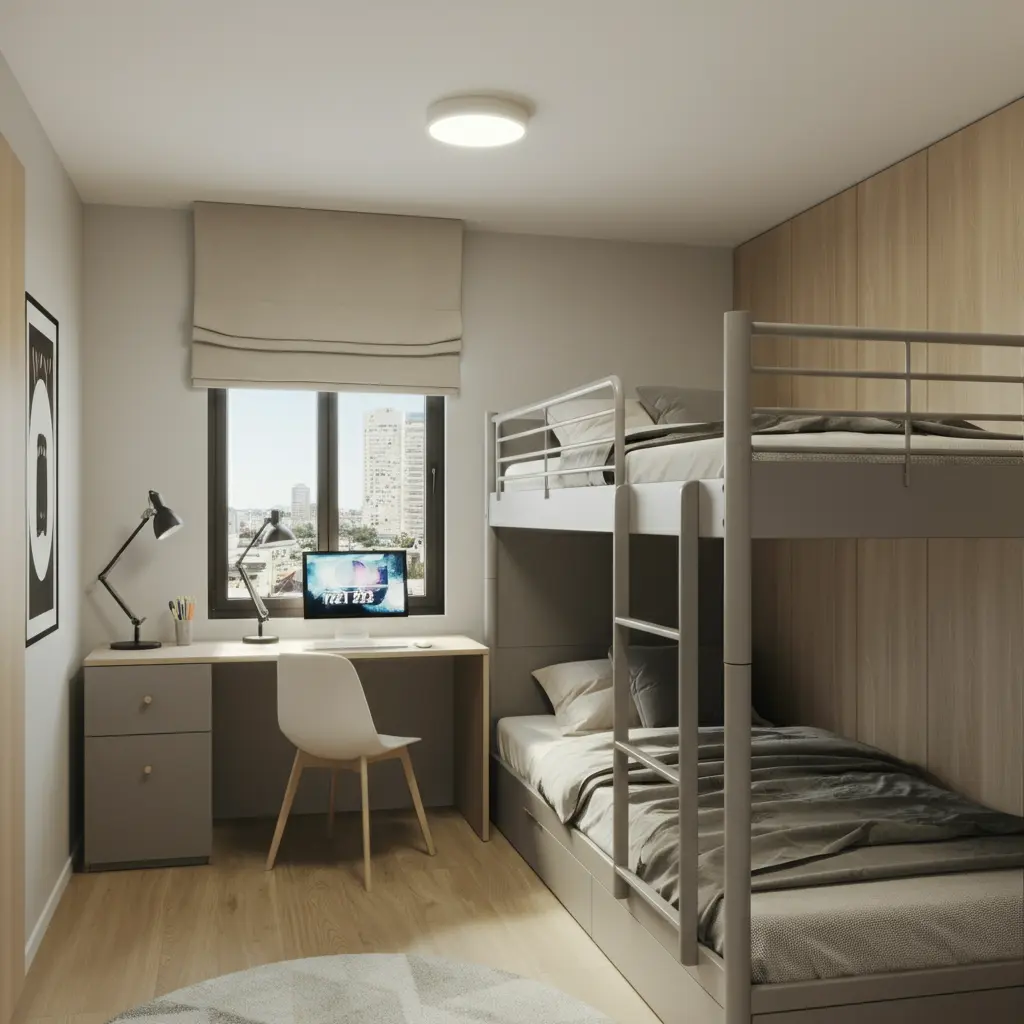 Minimalist Shared Bedroom