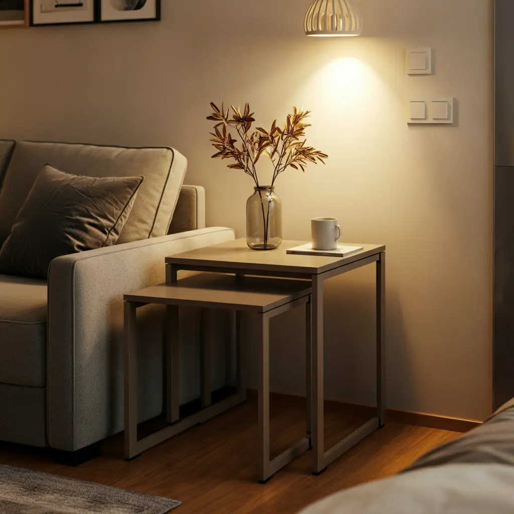 Nesting Tables Instead of a Coffee Table