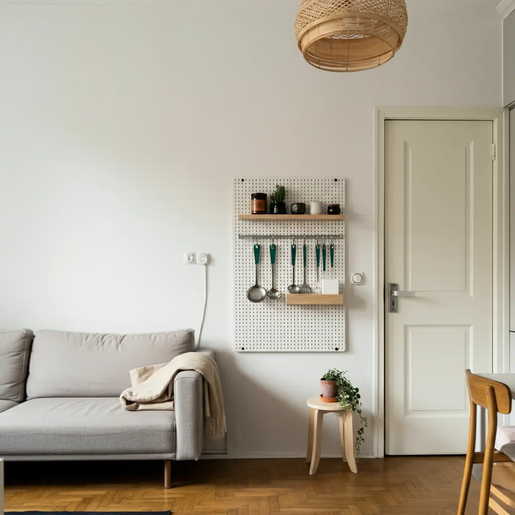 Use Pegboards for Customizable Storage