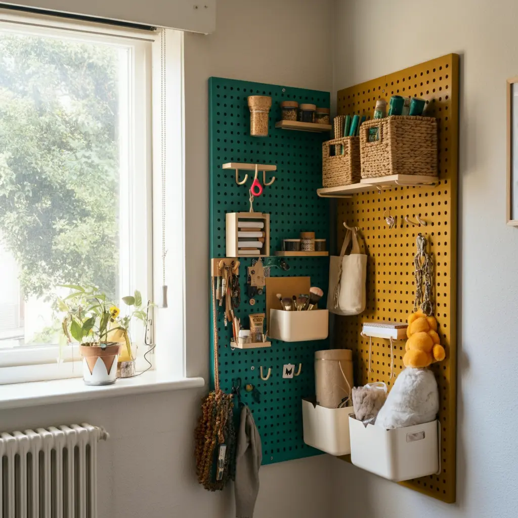 Create a Pegboard Wall Organizer