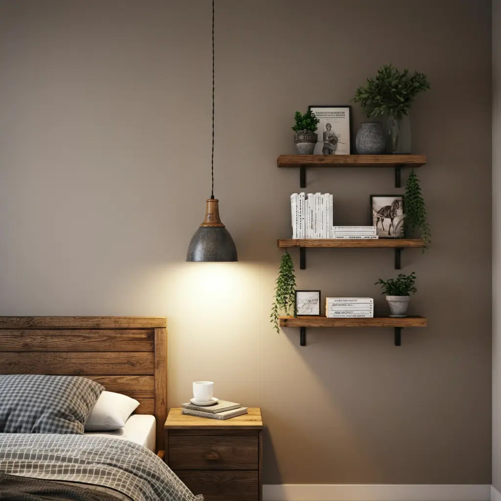 Rustic Floating Shelves