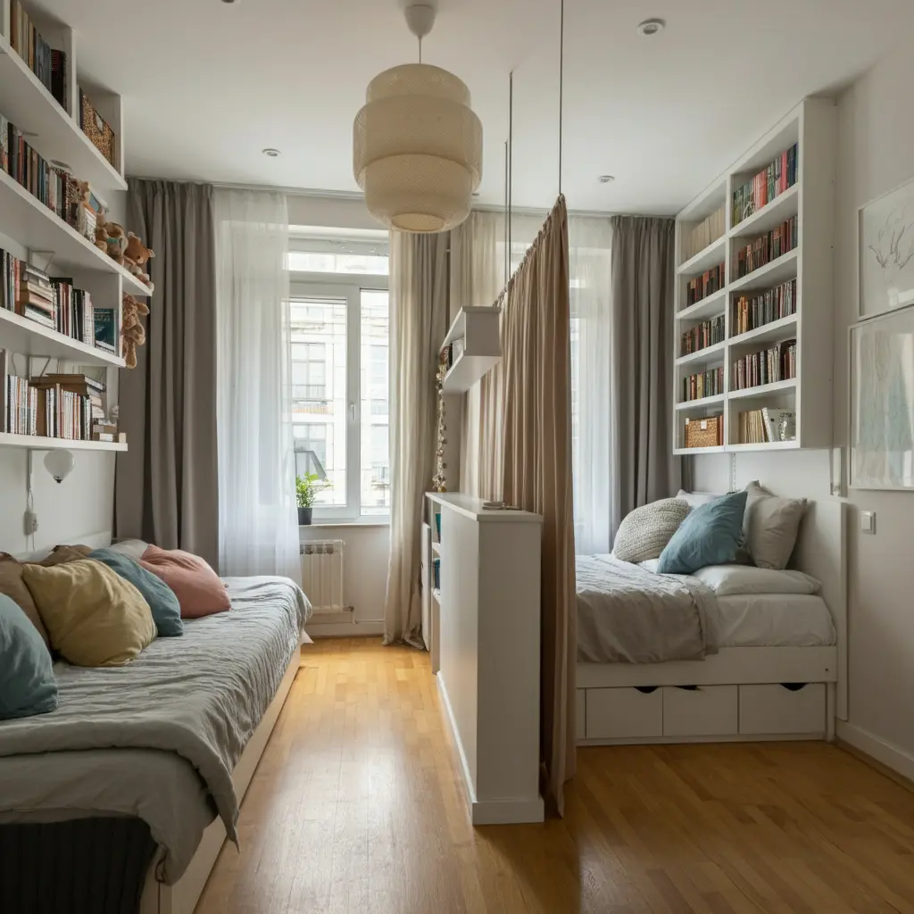 How to Divide a Small Shared Room for Privacy