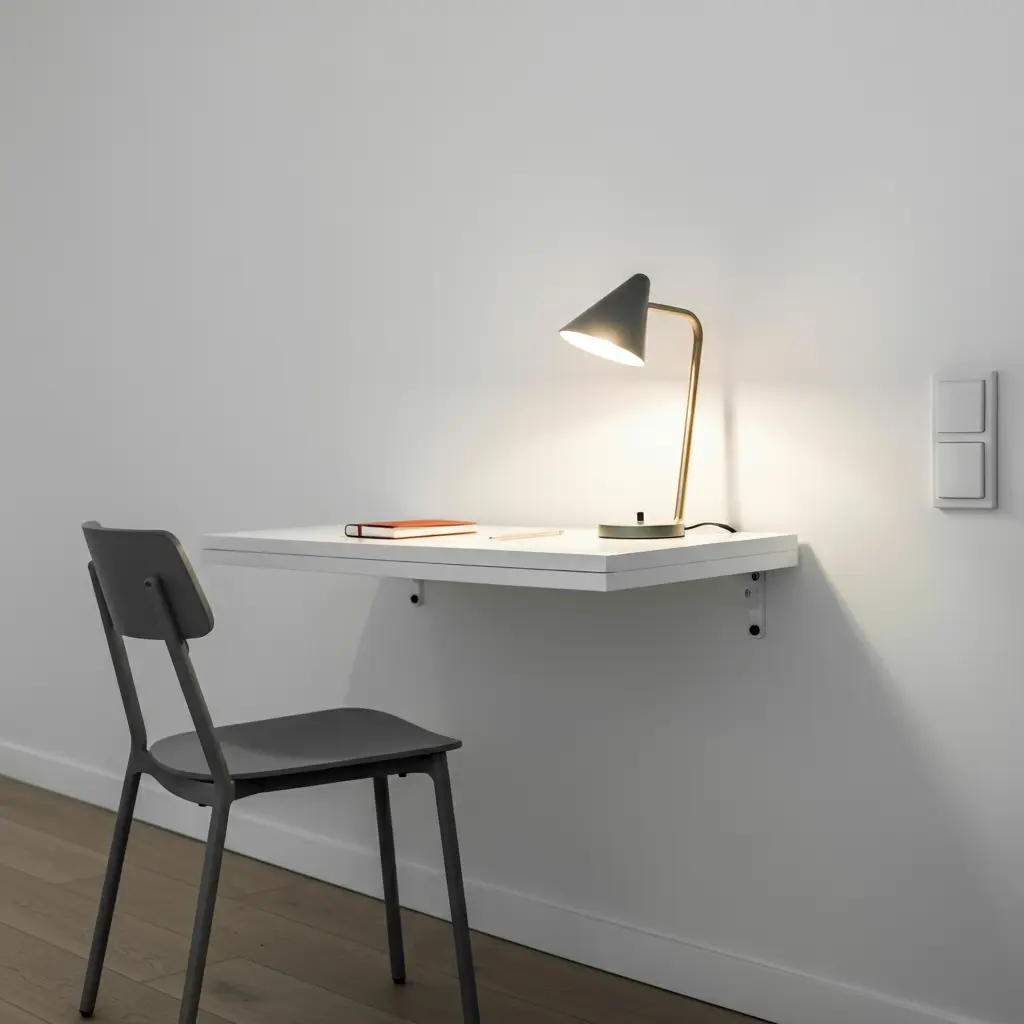 The Wall-Mounted or Floating Desk