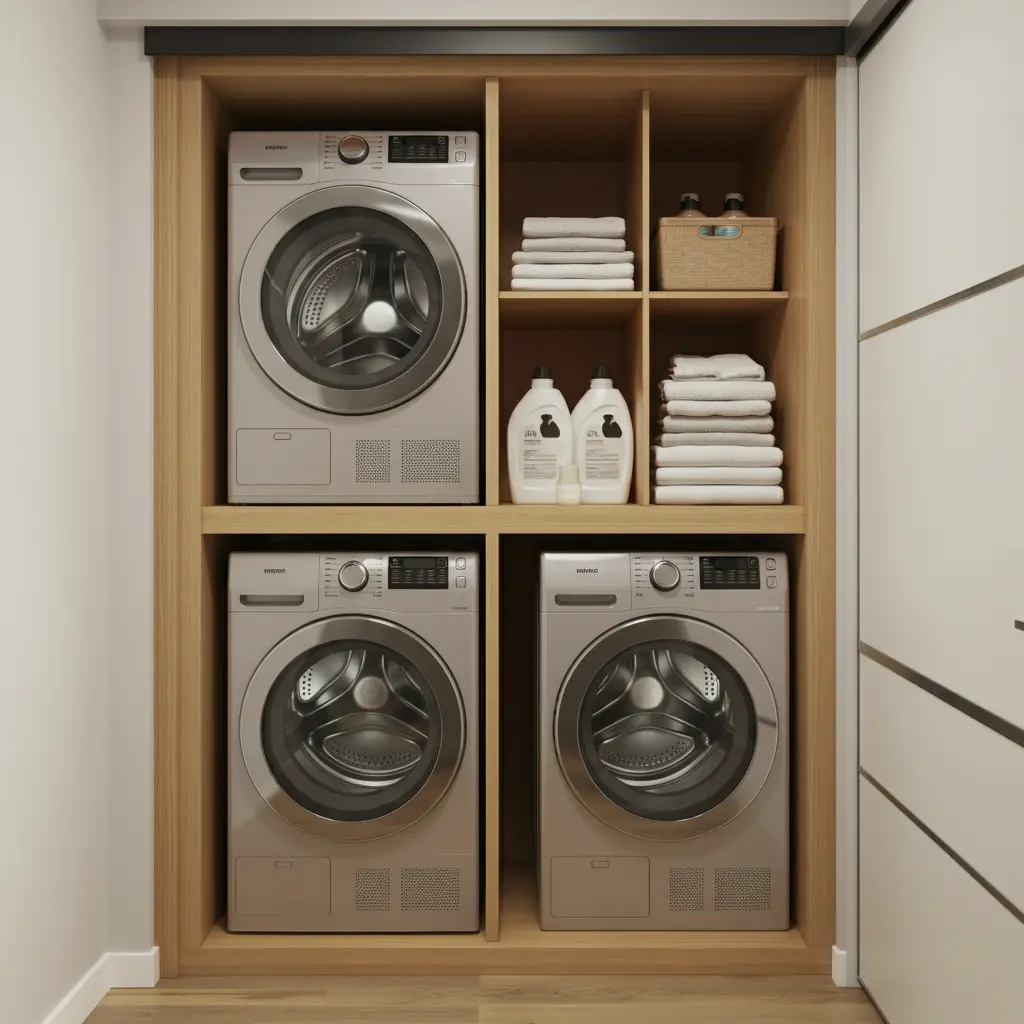 Stackable Washer and Dryer Units