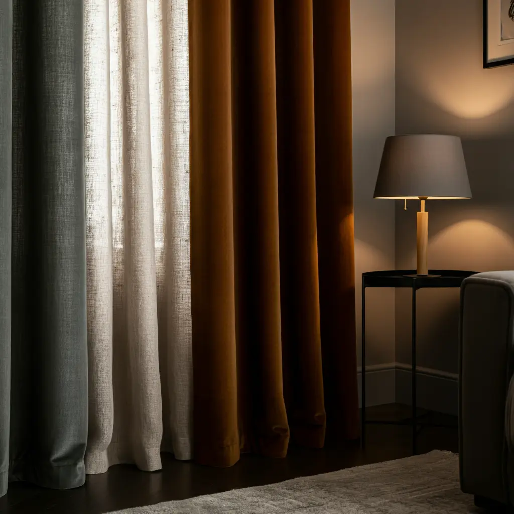Texture Contrast Curtains