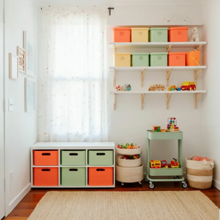 Toy Storage Hacks for Tiny Kids Rooms