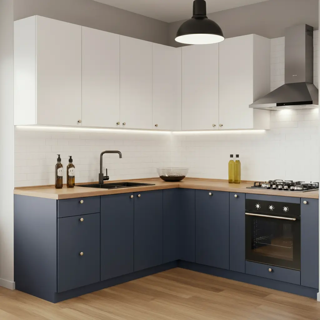 The Two-Tone Cabinet Look