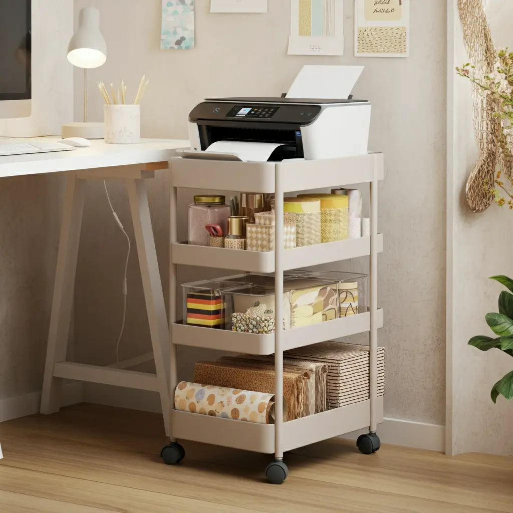 Use a Slim Rolling Cart