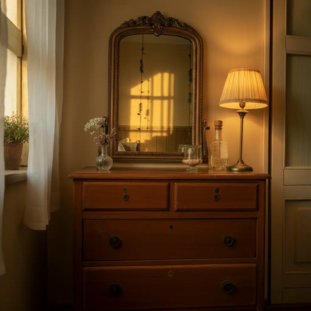 Vintage Mirrors to Create Illusions of Space