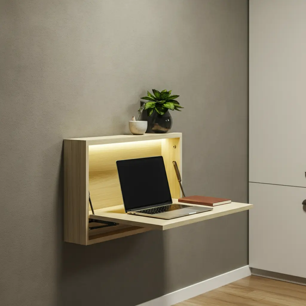 Wall-Mounted and Fold-Down Desks
