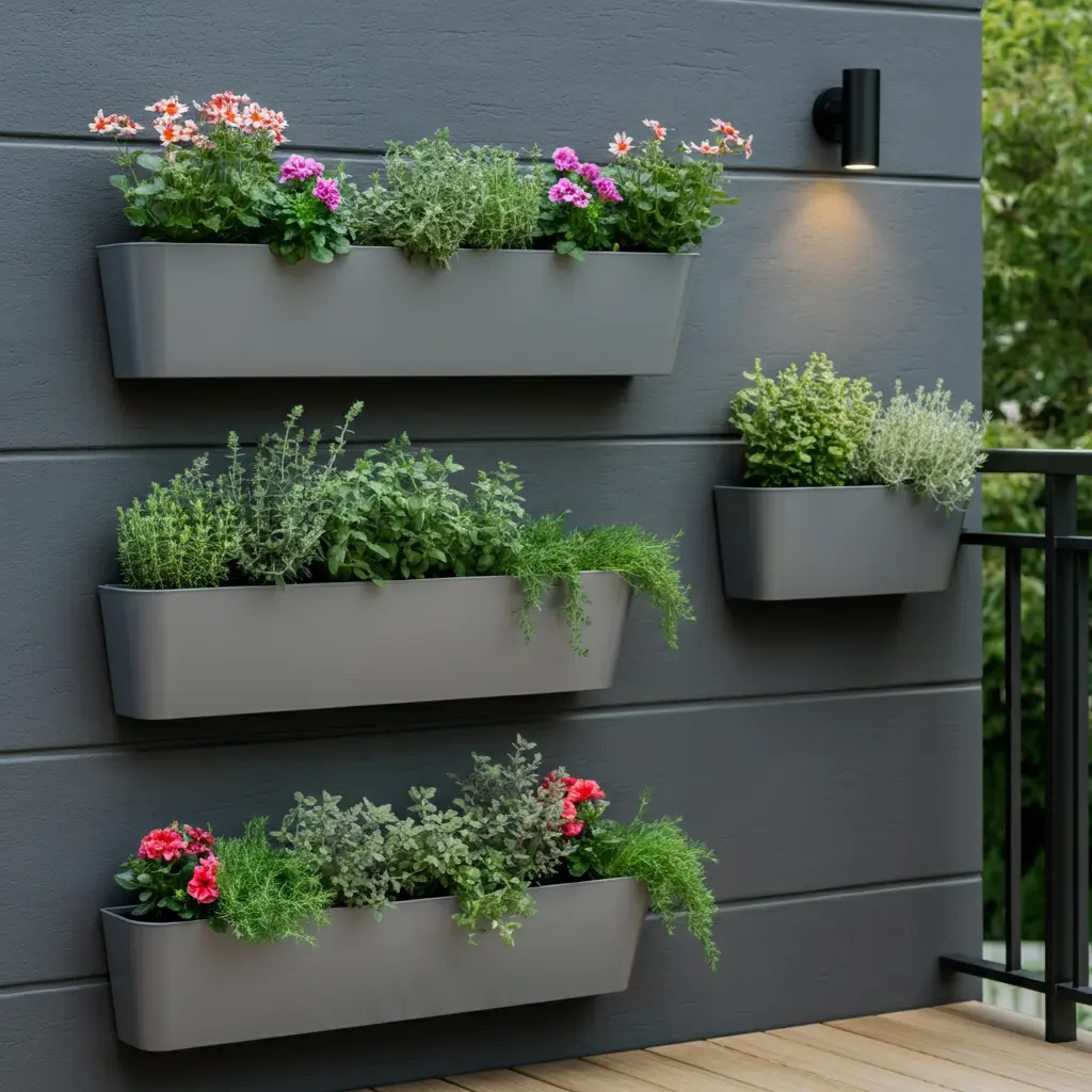 Use Wall and Railing Planters