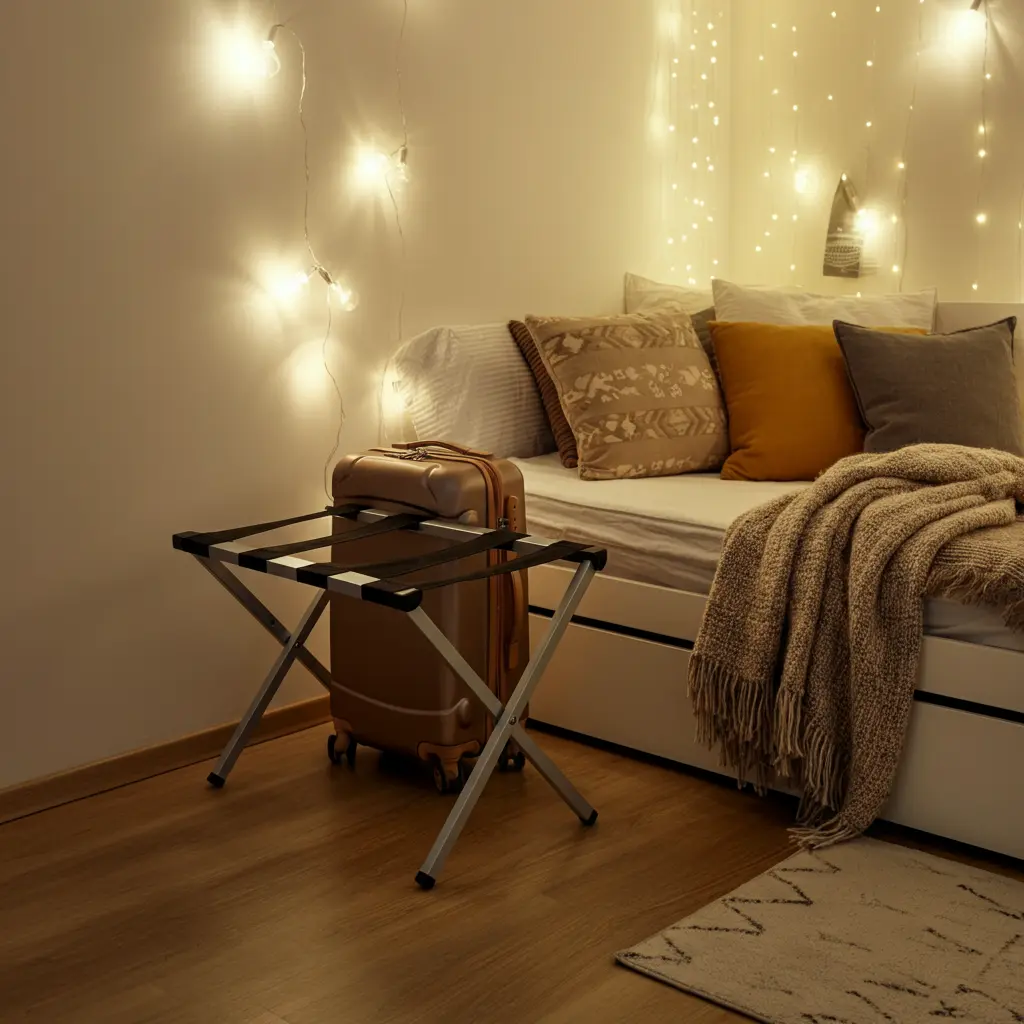 A Foldable Luggage Rack