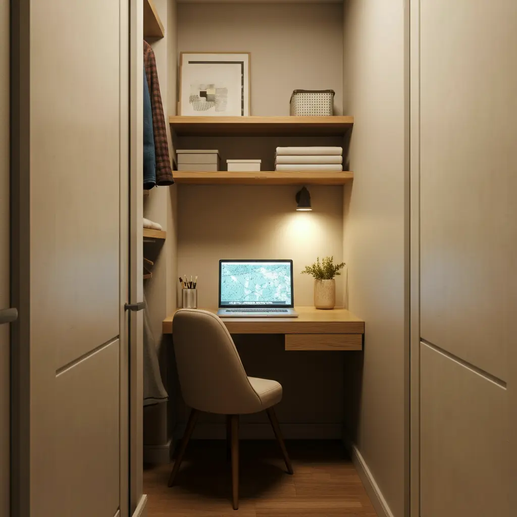 The Closet Office: Your Hidden Workspace