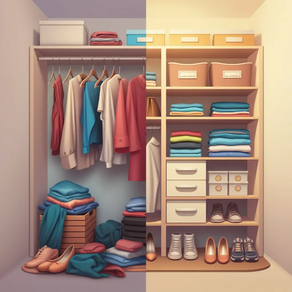 Decluttering Tiny Closet