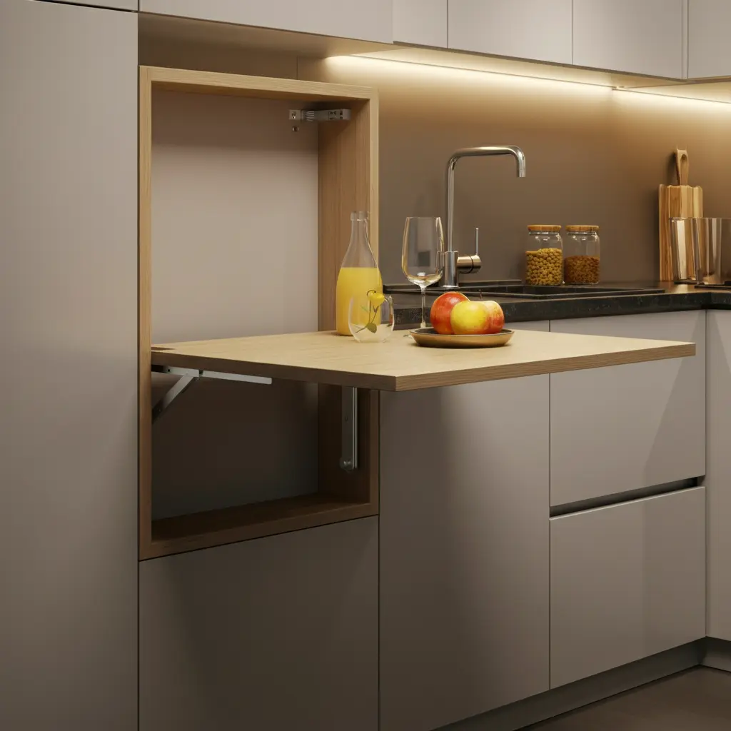 The Classic Wall-Mounted Drop-Leaf Table