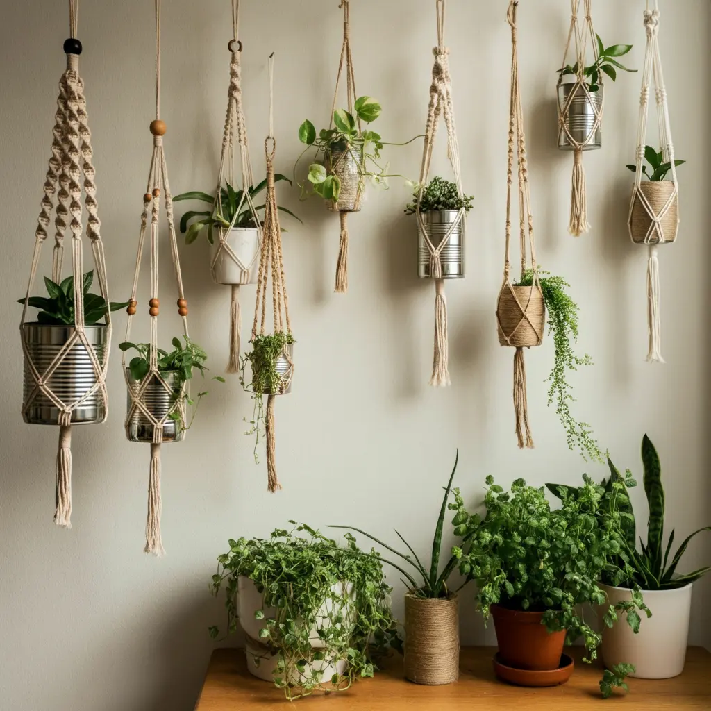 DIY Hanging Planters for Small Spaces