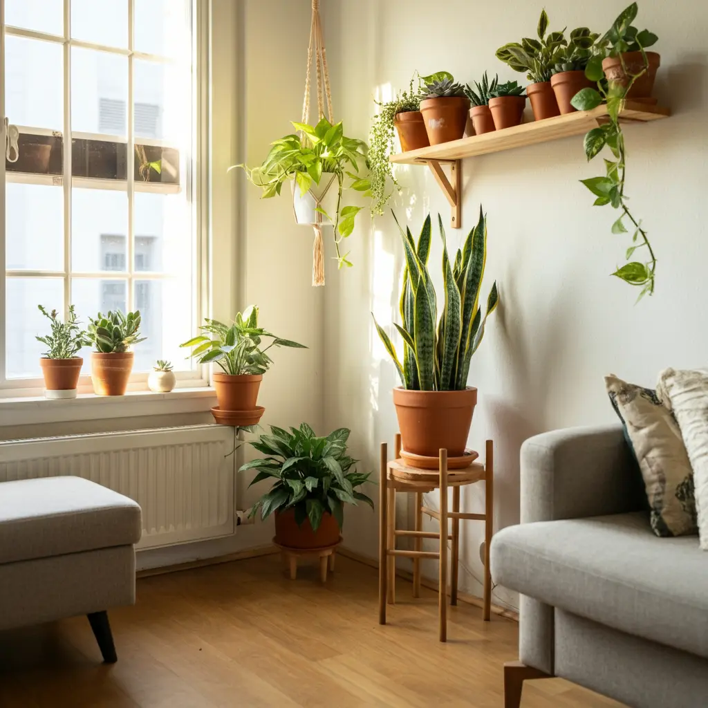 How to Style Plants in a Small Living Room