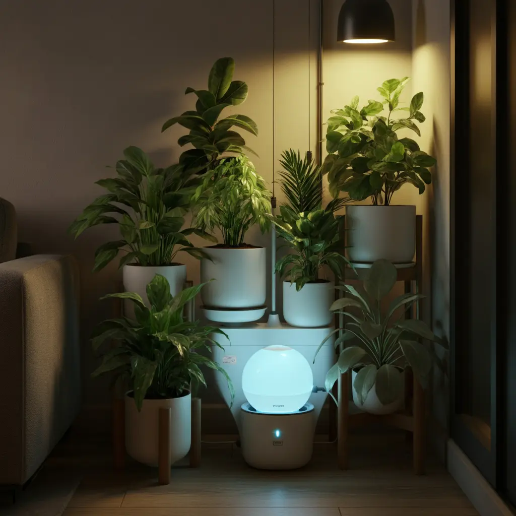 Compact Self-Watering Systems for Small Plant Collections