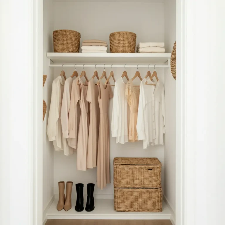 How to Create a Walk-In Feel in a Tiny Closet