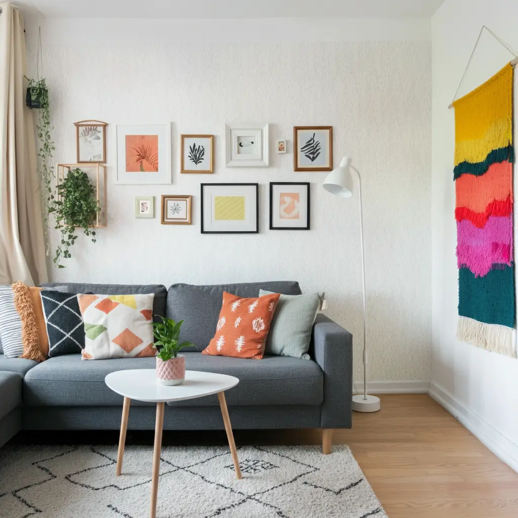 No-Drill Wall Décor Ideas for Renters in Small Apartments