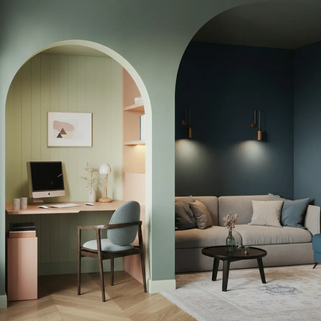 How to Use Color Zoning in Small Multi-Use Rooms