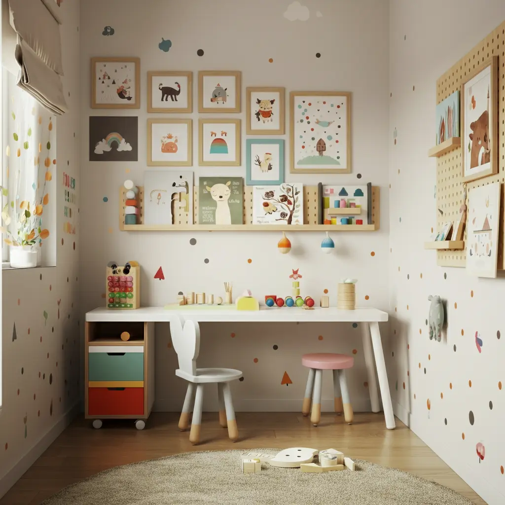 Creative Wall Décor for Compact Kids' Spaces